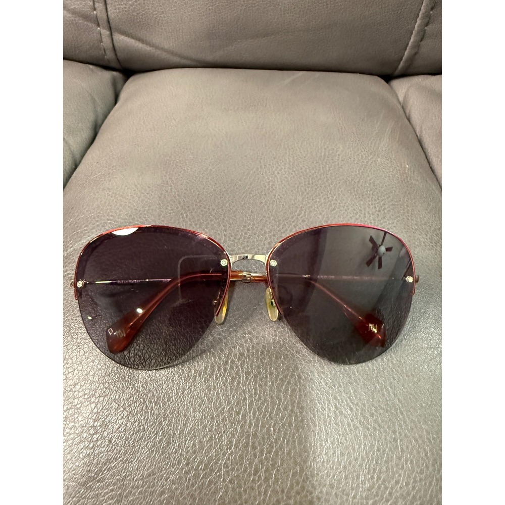 Helen Keller H8533-P07 Oversized Filigree Rhinestone Sunglasses Purple Gold 61mm